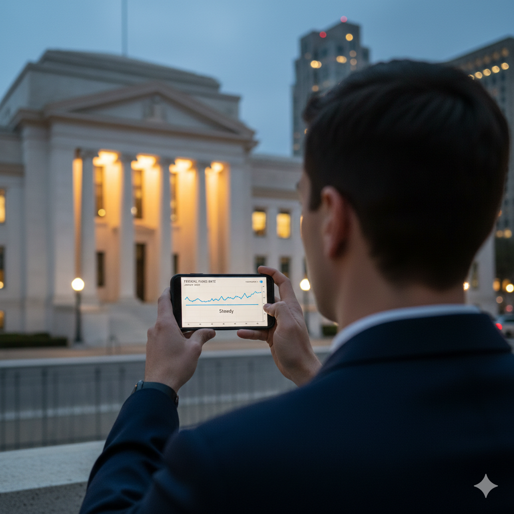 Analysis of the Federal Reserve's decision to hold interest rates steady in January 2026 and its impact on U.S. consumers.